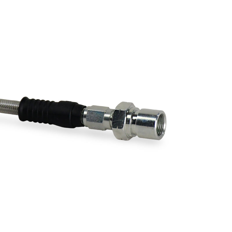 Baer Brakes 23in Long Braided Hose Set w/ 3AN Female Straight x 10mm 20 Degree Banjo Ends