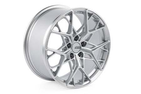 APR A02 Flow Formed - 19x8.5 - 5x112 - ET45 - 66.5mm Center Bore - Hyper Silver Wheel