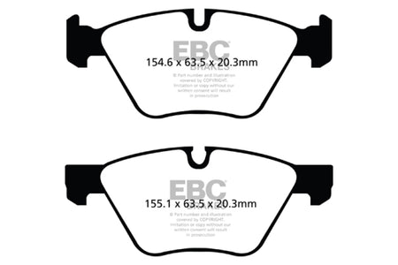 EBC 09+ BMW Z4 3.0 (E89) Redstuff Front Brake Pads