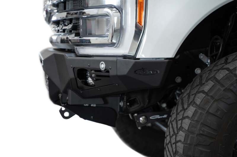 Addictive Desert Designs 2023+ Ford F-250/F-350 Bomber Front Bumper (w/ 3 Baja Designs LP6 Mounts)