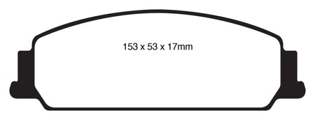 EBC 08-10 Pontiac G8 3.6 Yellowstuff Front Brake Pads