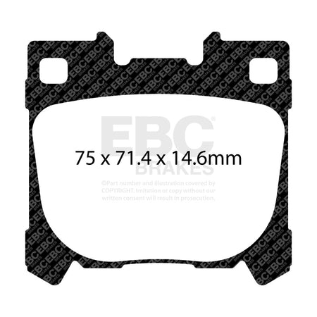 EBC Racing 2020+ Toyota GR Yaris Rear RP-1 Race Brake Pads