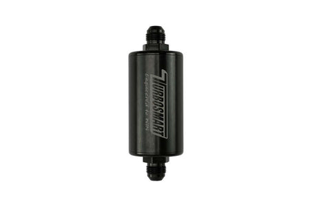 Turbosmart 10um 8AN Inline Fuel Filter - Black