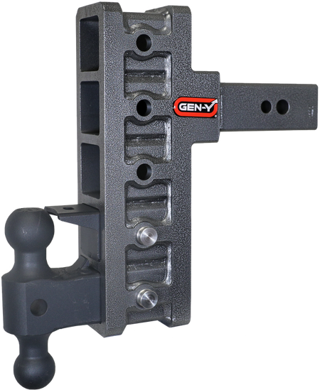 Gen-Y Mega Duty 2.5in Shank 9in Offset Drop 32K Hitch w/GH-0161 Dual-Ball/GH-0162 Pintle Lock