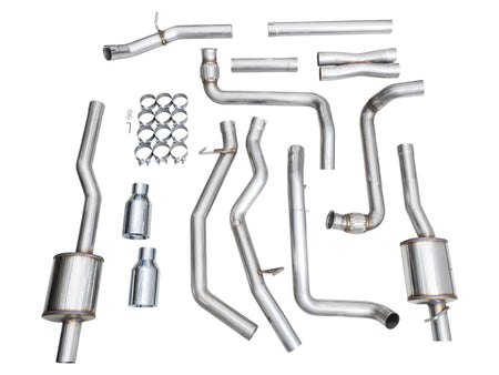 AWE Tuning 2025+ RAM 1500 3.0TT Rebel 0FG Cat-Back Exhaust w/ Chrome Silver Tips