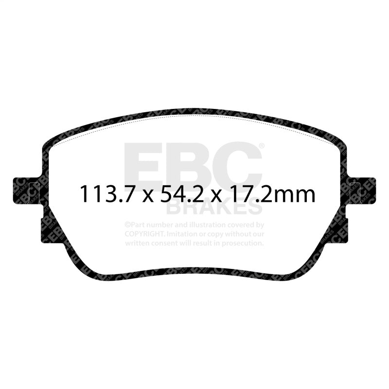 EBC 2019+ Mercedes-Benz A220 Sedan (V177) 2.0T Redstuff Rear Brake Pads