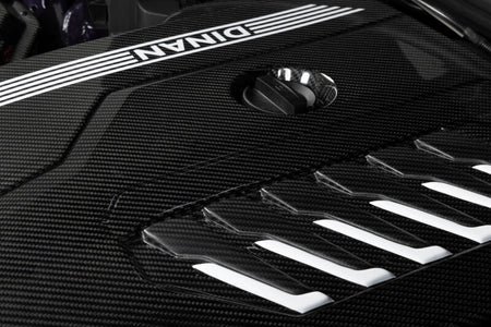 Dinan 19-26 BMW B58D (G01/G02/G20/G22/G23/G26/G42) Gloss Carbon Fiber Engine Cover w/Matte Accents