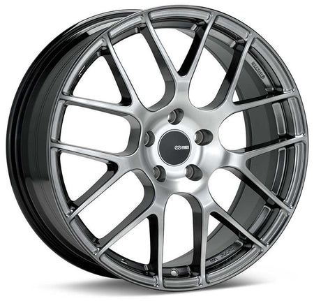 Enkei Raijin 19x8 35mm Offset 5x112 Bolt Pattern 72.6 Bore Dia Hyper Silver Wheel
