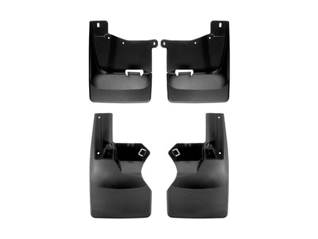 WeatherTech 20-24 Chevrolet Silverado 2500/3500HD Dually w/o OE Spsh Guard No Drill Mudflaps - Black