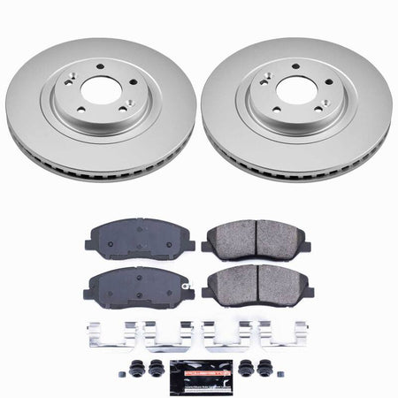 Power Stop 13-16 Hyundai Santa Fe Front Z23 Coated Brake Kit