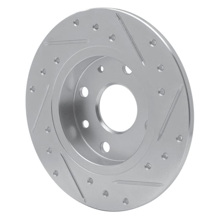 R1 90-93 Mazda Miata Rear Left Drilled & Slotted Silver Brake Rotor