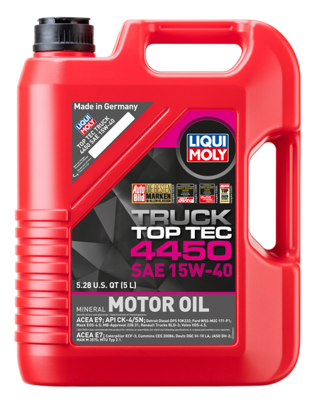 LIQUI MOLY 5L Top Tec Truck 4450 Motor Oil SAE 15W40