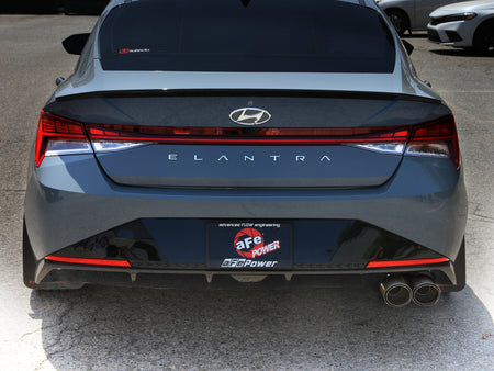 aFe Takeda Axle-Back Exhaust System Hyundai Elantra N Line 21-25 L4-1.6L- Carbon Fiber Tip