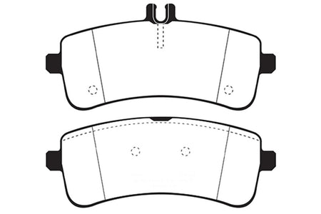EBC 2015+ Mercedes-Benz C63 S AMG (W205) 4.0L Twin Turbo Redstuff Rear Brake Pads