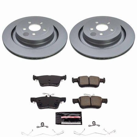 Power Stop 19-24 Ford Edge Rear Z23 Coated Brake Kit