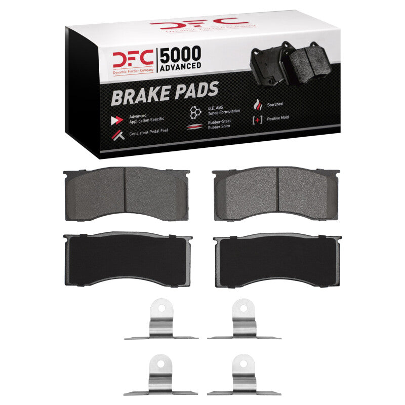 DFC 65-69 Cadillac Eldorado Front 5000 Advanced Semi Metallic Brake Pads and Hardware Kit