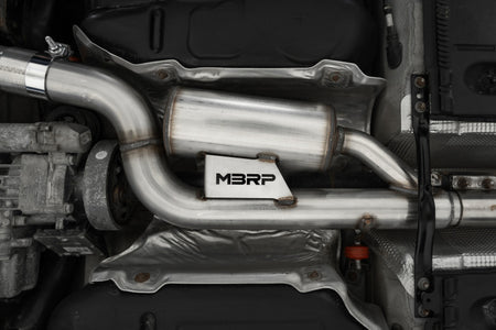 MBRP 17-19 VW Golf SportWagen/Alltrack 1.8T T304SS 3in Cat-Back 2.5in Dual Split Rear w/ SS Tips