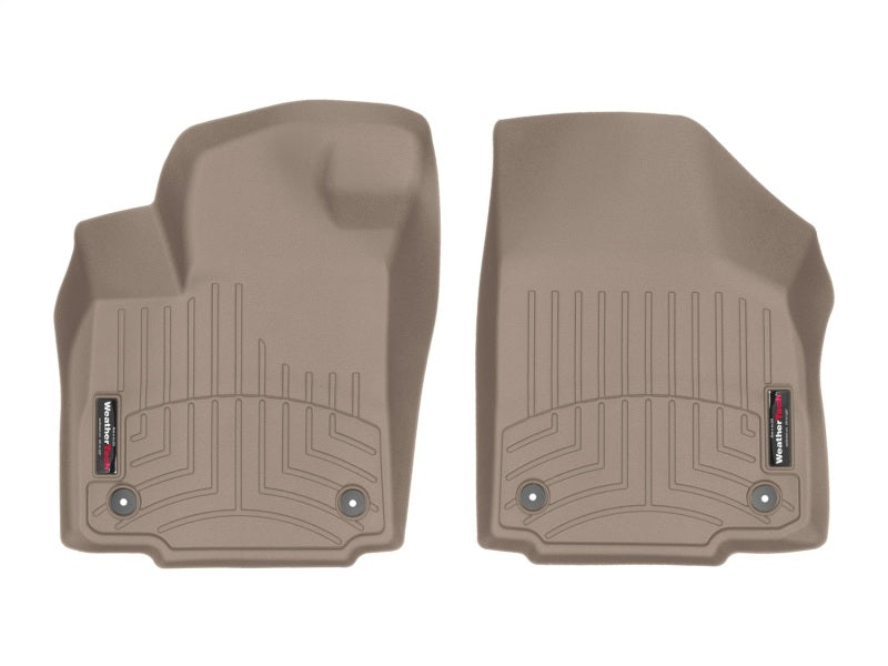 WeatherTech 10-15 Honda Crosstour Front FloorLiner - Tan (2WD; Twist Retention)
