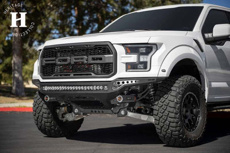 Addictive Desert Designs 17-20 Ford F-150 Raptor Rock Fighter Frame Cut Front Bumper