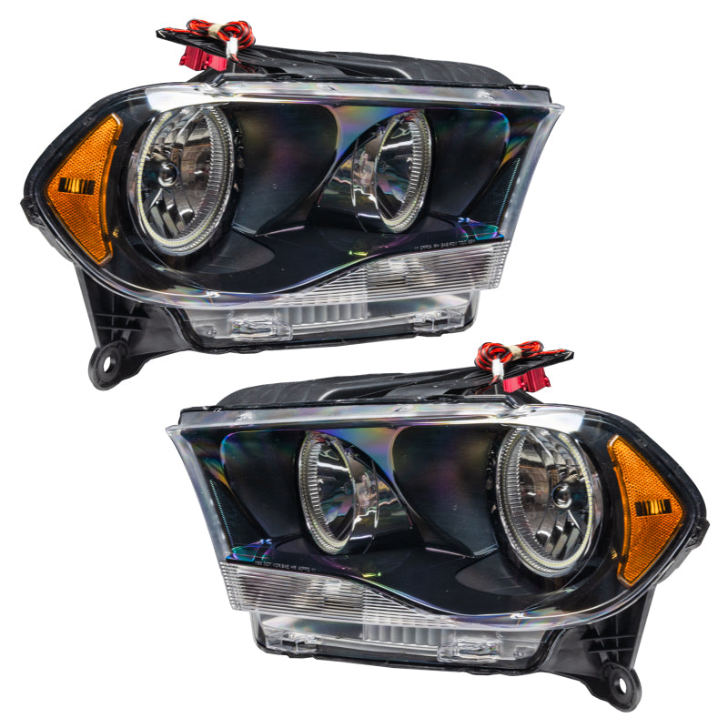 Oracle 11-13 Dodge Durango SMD HL Halogen - Black - Blue