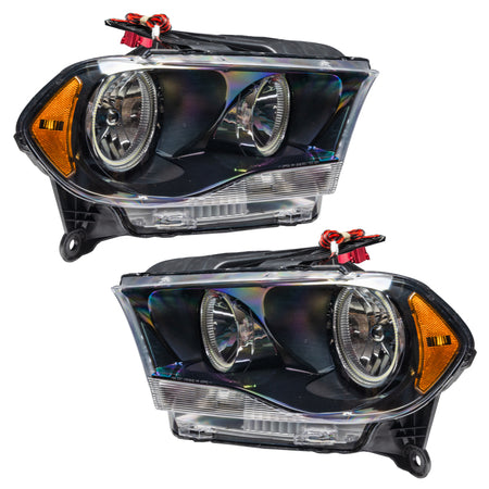 Oracle 11-13 Dodge Durango SMD HL Halogen - Black - ColorSHIFT w/ 2.0 Controller