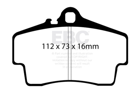 EBC Racing 97-02 Porsche 911 (996) RP-1 Race Rear Brake Pads