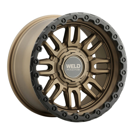 Weld Off-Road Swift 17x9in - 5x114.3 / 5x127 BP - ET-12 - 78.1mm CB- Satin Bronze Wheel & Black Ring
