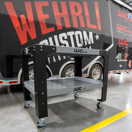 Wehrli Modular Steel Work Bench Top/Shelf Kit - 32in x 48in x .120in Thick (Grey & Raw Steel)