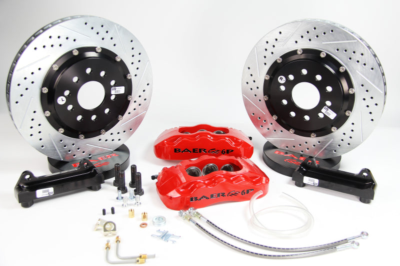 Baer Brakes 65-82 Chevrolet Corvette 13in Pro+ Rear SDZ Brake Kit - Hugger Orange