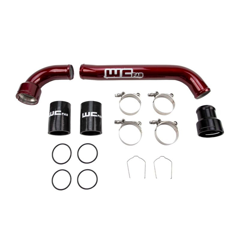 Wehrli 17-25 Ford Power Stroke 6.7L Upper Coolant Pipe Kit - Bengal Red