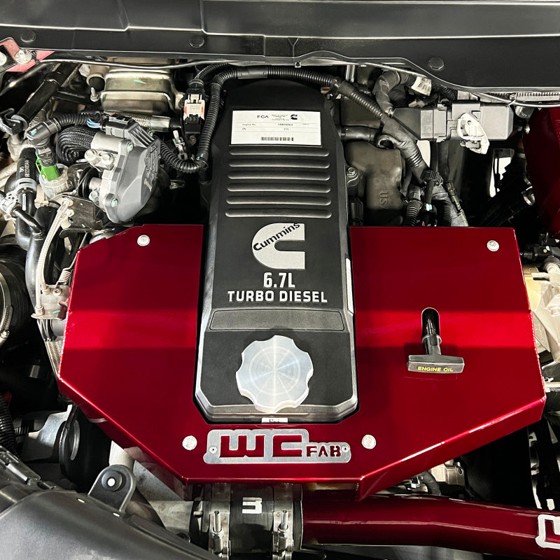 Wehrli 10-24 Cummins Fabricated Aluminum Engine Cover - Brizzle Blue