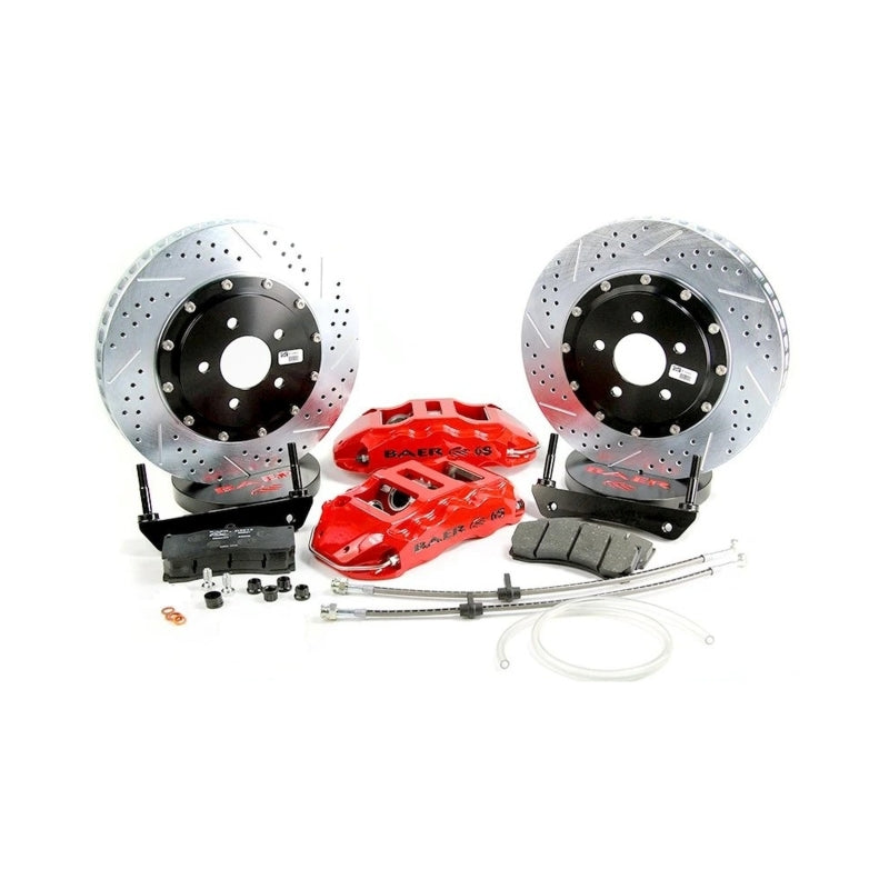 Baer Brakes C5/C6 Corvette Based Spindles & Hubs 14in Extreme+ Front SDZ Brake Kit - Silver