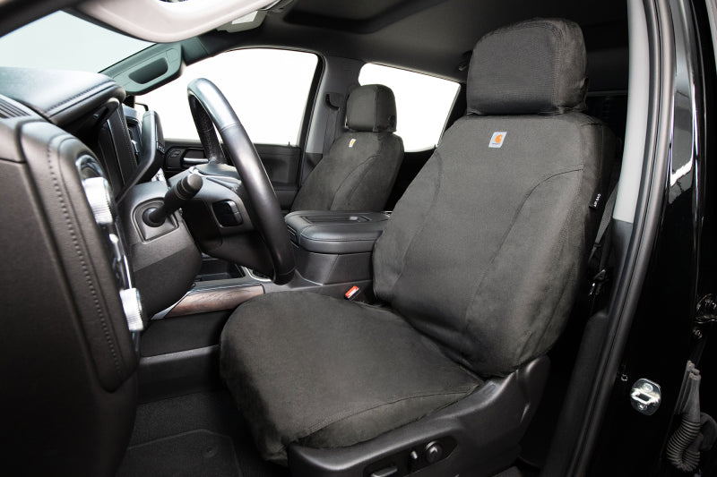 Covercraft 21-25 Ford F150 Carhartt Super Dux SeatSaver Front Row Custom Seat Cover - Gravel