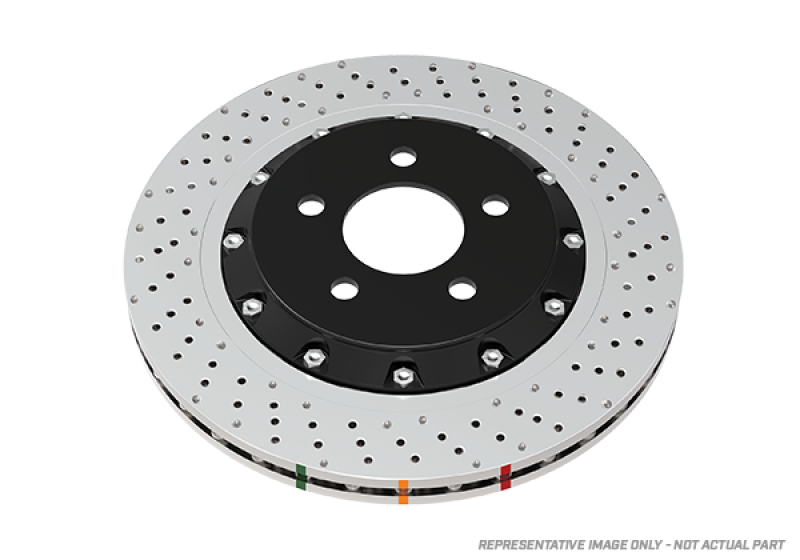 DBA 14-20 Audi A6 Front 5000 Series Drilled and Slotted Rotor w/Silver Hat