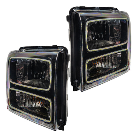 Oracle 05-07 Ford F-250/350 SMD HL - Black - ColorSHIFT w/o Controller
