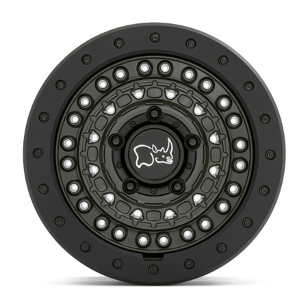BARRICADE 17X8.5 6X5.5 112 OD-GRN-BLK +0