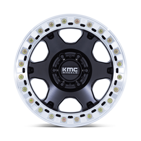 KM238 17X9 6X5.5 S-BLK MACH -38MM