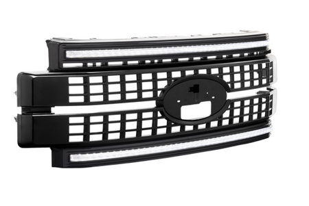 FORD SD 17-19 GRILLE UNFINISHED WHT DRL