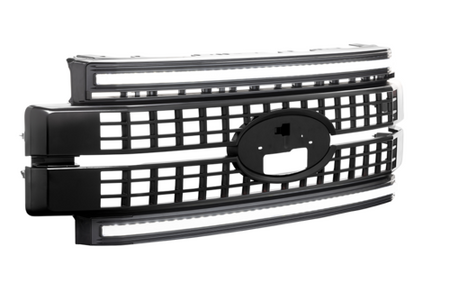 FORD SD 17-19 GRILLE UNFINISHED WHT DRL