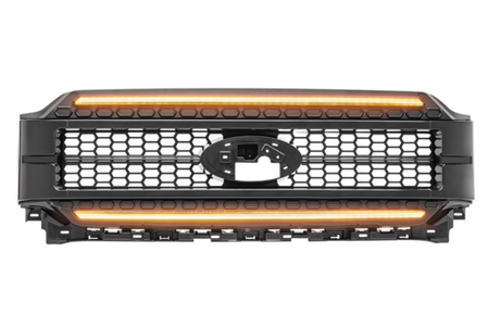 GRILLE F150 2021+ PAINTABLE-BLK AMB DRL