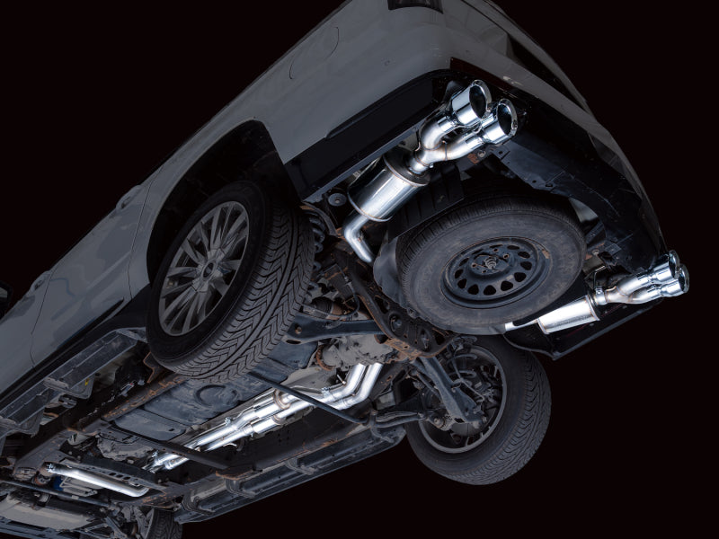 AWE Tuning 2021+ Cadillac Escalade 6.2L ESV 0FG Dual Exit Exhaust System w/ 5in Chrome Silver Tips