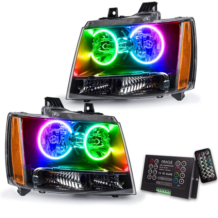 Oracle 07-13 Chevy Avalanche Pre-Assembled SMD Headlights - ColorSHIFT w/ 2.0 Controller