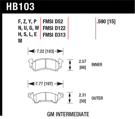 Hawk Performance Ceramic Street Brake Pads