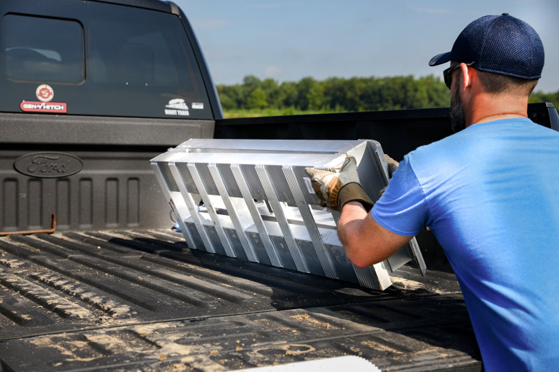 Gen-Y Heavy-Duty 8ft Aluminum Foldable Loading Ramps 15in x 96in 3K Capacity - Single