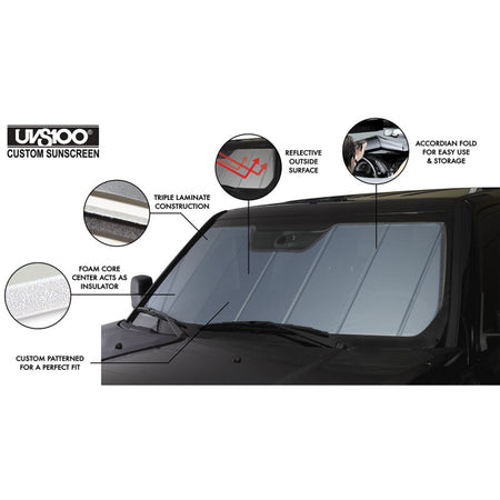 Covercraft 24-26 Toyota Tacoma UVS100 Custom Sunscreen - Blue