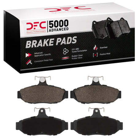 DFC 86-93 Ford Mustang Rear 5000 Advanced Semi Metallic Brake Pads