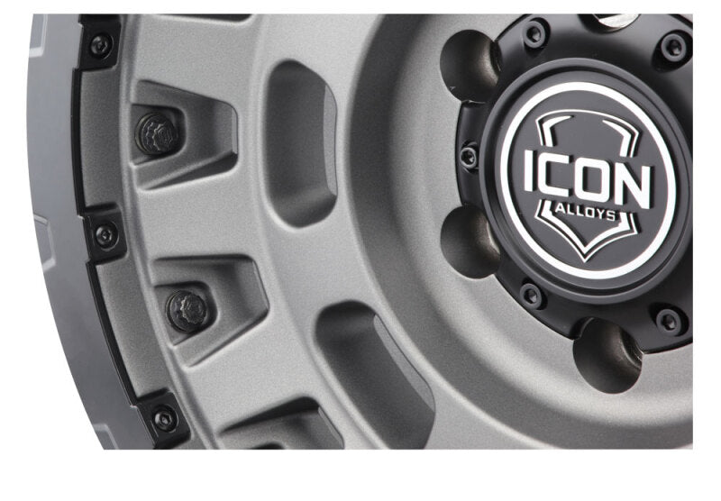 Icon Hammer Pro - 17x8.5 / 5x5 / -6MM / 4.5in BS - Charcoal