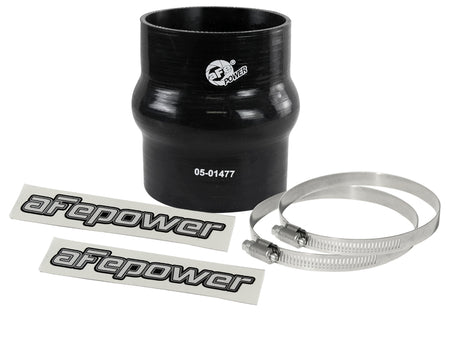 aFe Magnum FORCE Intake Coupling Kit (3-1/8 IN ID x 4 IN L) Straight Coupler w/ Hump - Black