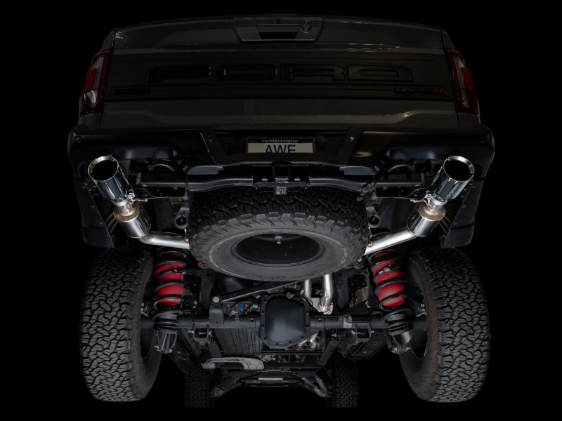 AWE Gen 3 Raptor R SwitchPath Exhaust  - Chrome Silver Tips