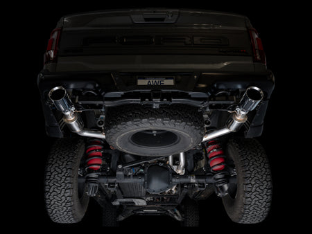 AWE Gen 3 Raptor R SwitchPath Exhaust  - Chrome Silver Tips